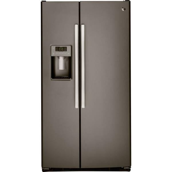 GE 23.2 cu ft. Side by Side Refrigerator in Slate, Fingerprint Resistant