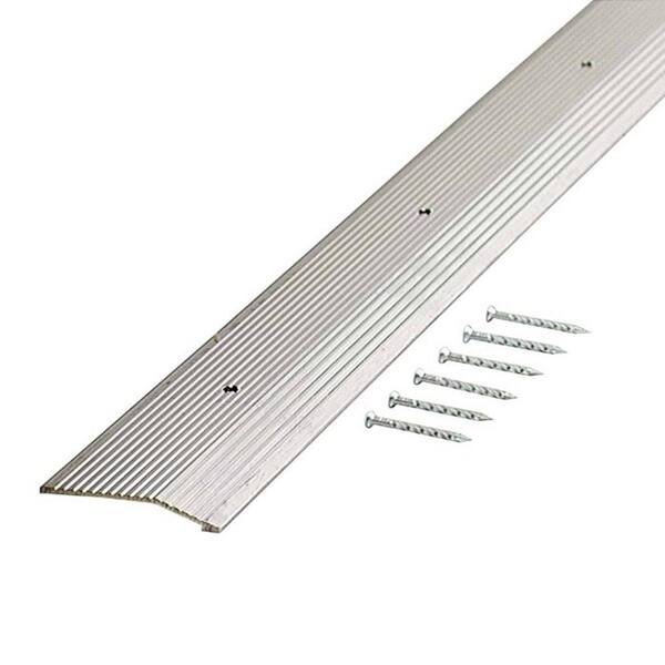 TrimMaster Silver 2 in. x 36 in. Carpet Trim Transition Strip H6034 H 3 -  The Home Depot