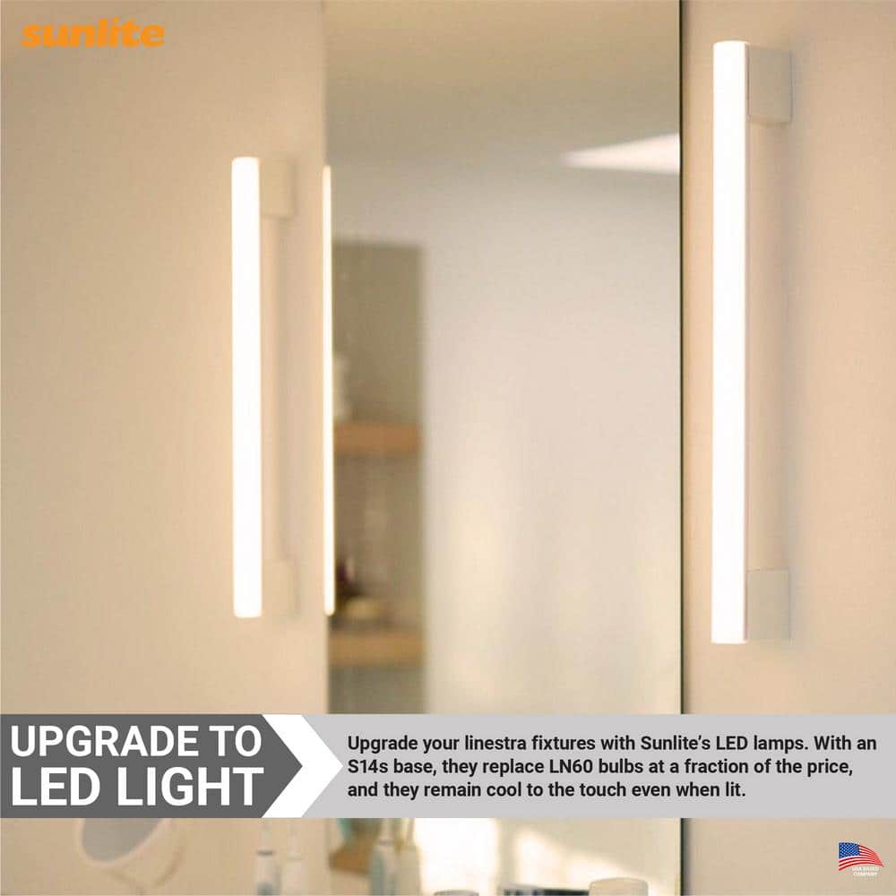 White Frosted 20-Inch Dimmable LED Tube Light Bulb