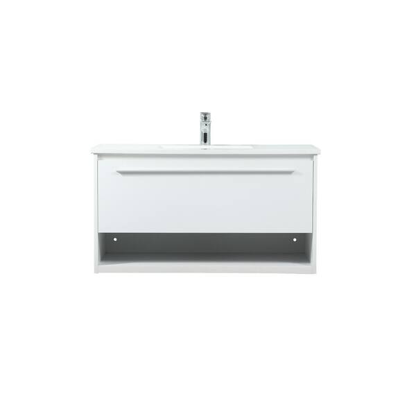 Have a question about Simply Living 36 in. Single Sink White