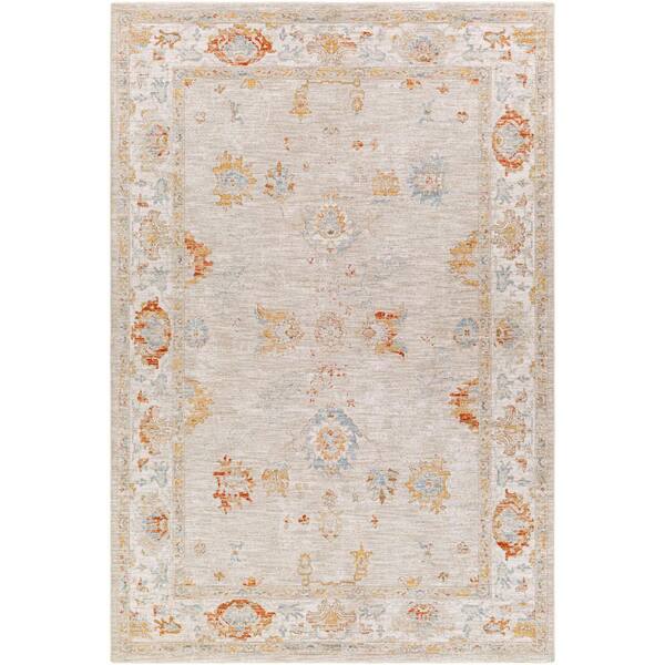 5'2 x 7' Light Gray Artistic Weavers Lazar Traditional Floral Area Rug 