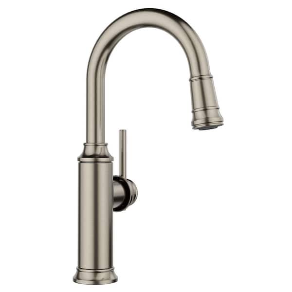 Empressa 1-Handle Bar Faucet in Satin Platinum