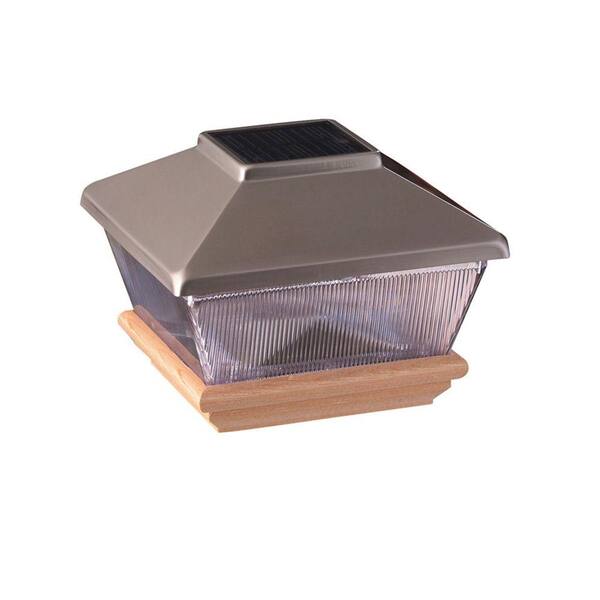 DeckoRail 4 in. x 4 in. Stainless Pine Solar Pyramid Post Cap