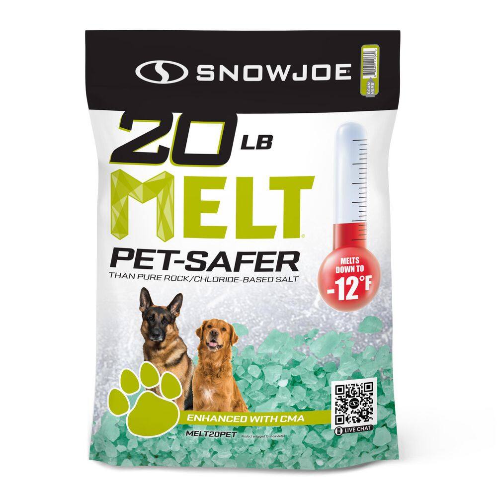 Snow Joe 20 lb. Pet Friendly Premium Ice Melt, Safer for Paws MELT20PET -  The Home Depot