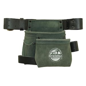 4-Pocket Children's Hunter Green Tool Pouch with Belt