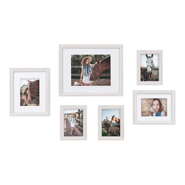 Cubilan 11 in. x 14 in. White Picture Frame (Set of 6)