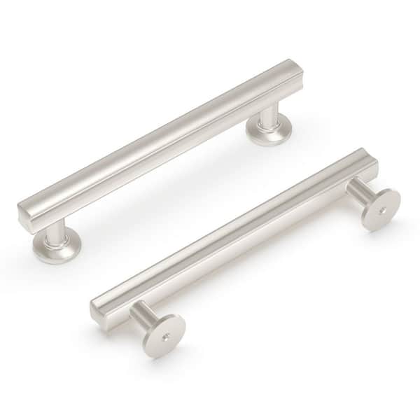 HICKORY HARDWARE 5-1/16 in. (128 mm) Center-to-Center Satin Nickel Cabinet Bar Pull