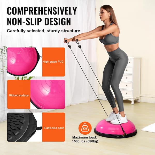 SKYSHALO Half Exercise Ball Trainer 26 in. Balance Ball