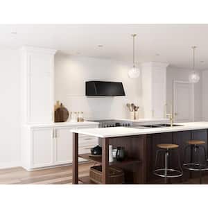 Mesa 36 in. Shell Only Wall Mount Range Hood with LED Lights in Matte Black