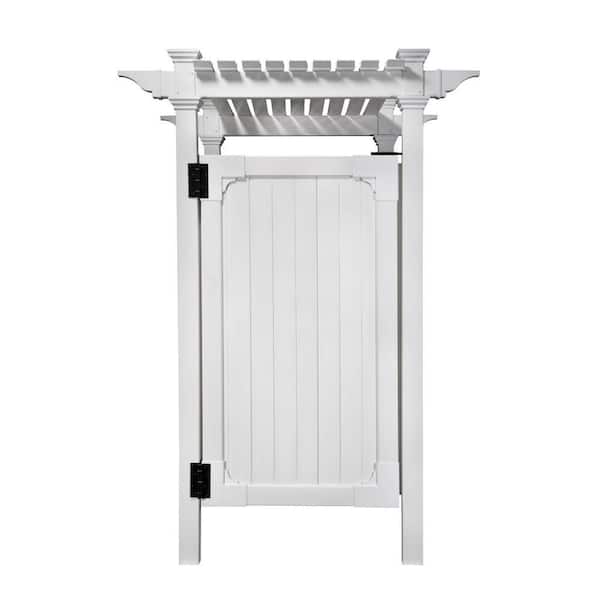 Zippity Outdoor S 7 395 Ft X 3 Vinyl Hampton Premium Shower Enclosure Kit Unassembled Box Unit Zp19009 Zippity Outdoor S 7 395 Ft X 3, Outdoor Shower Enclosure Kit Home Depot