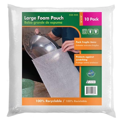 16 in. x 18 in. Large Foam Pouches (10-Pack)