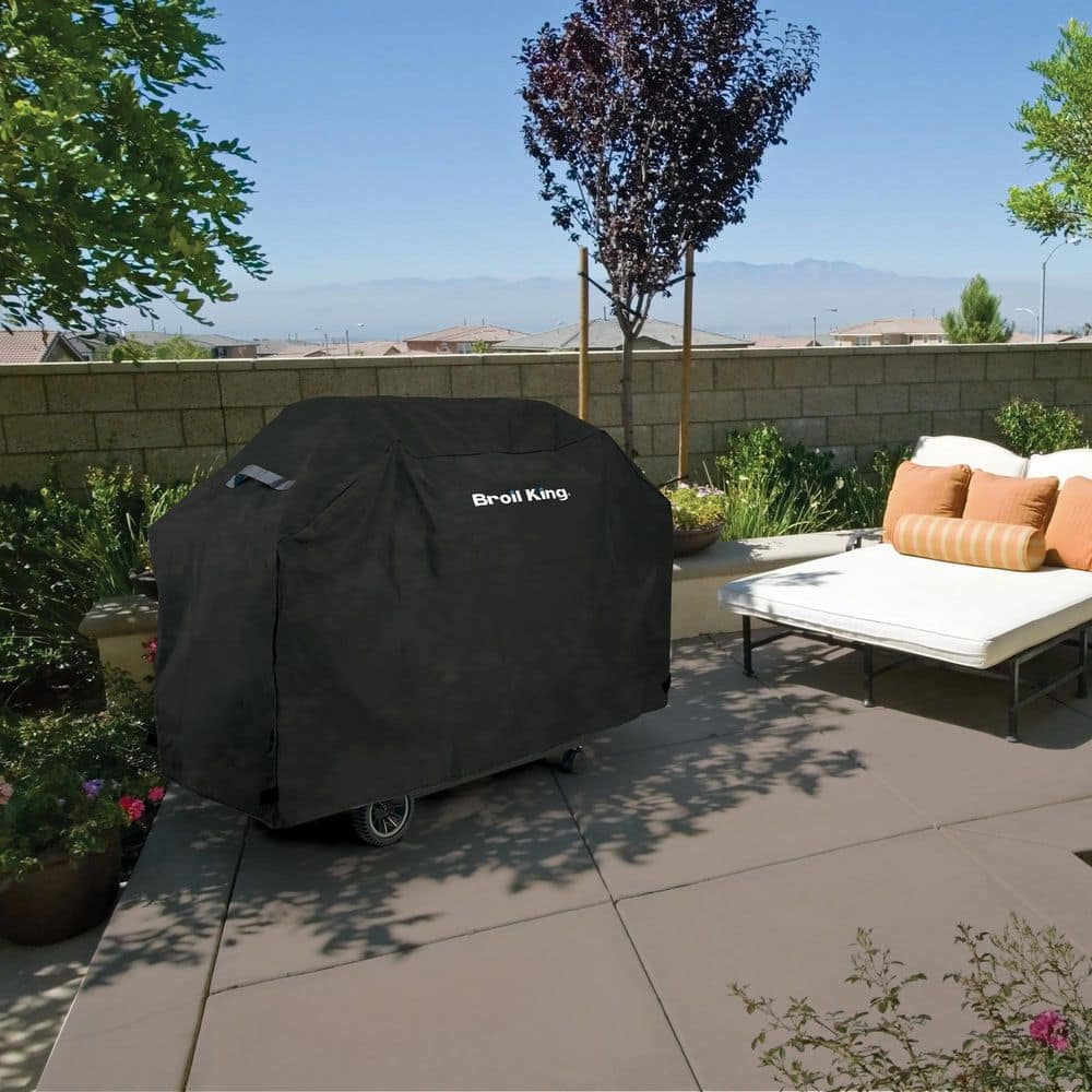 Black 64" Weather Resistant PVC Grill Cover