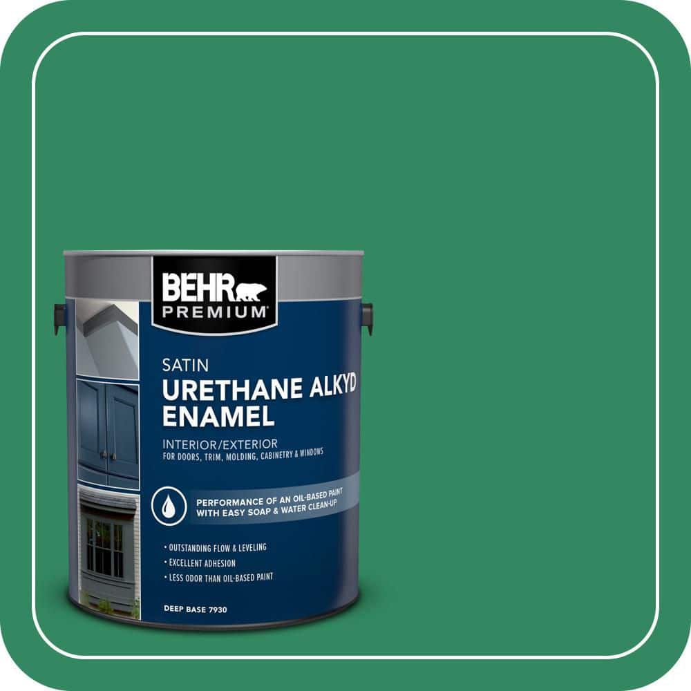 BEHR PREMIUM 1 gal. #P420-6 Exquisite Emerald Urethane Alkyd Satin