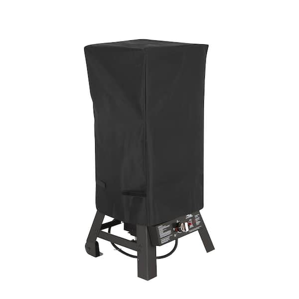 Modern Leisure 2980 Chalet Square Smoker Cover Large Black Waterproof 18.5 L x 17 D x 34 H inches 