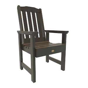 Lehigh Weathered Acorn Recycled Plastic Outdoor Dining Arm Chair
