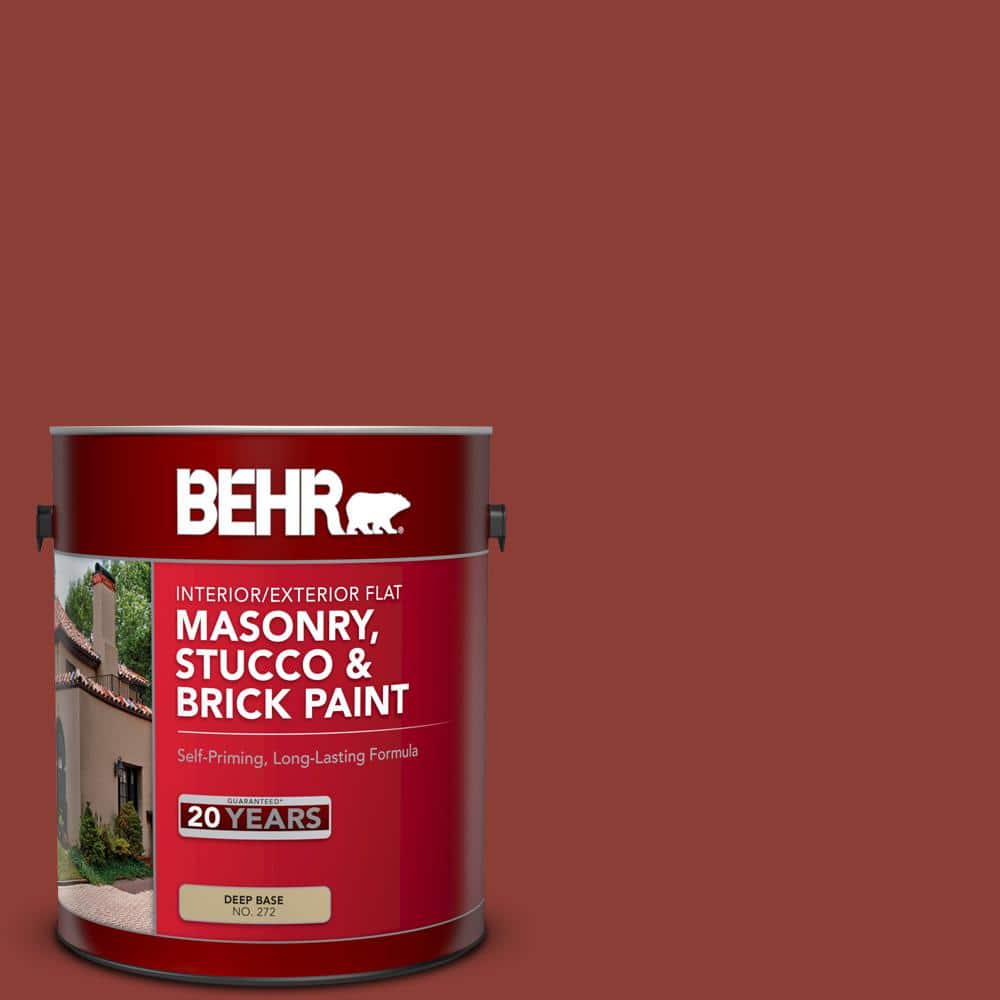 1 gal. #PFC-10 Deep Terra Cotta Flat Interior/Exterior Masonry, Stucco and 
