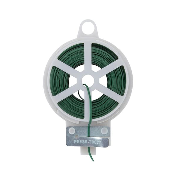 100 ft. Heavy-Duty Garden Wire with Case and Cutter for Fencing and Plant Support