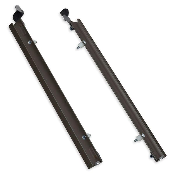 26.75 in. x 1.375 in. XL Bronze Sliding Track with Flip Lock
