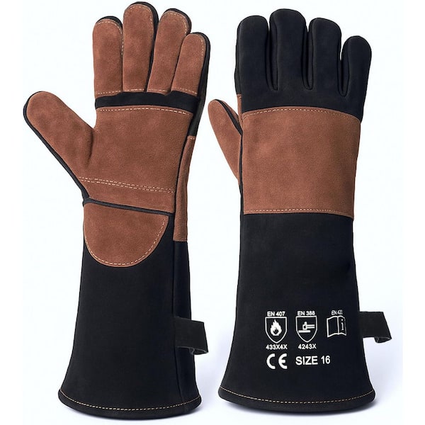 Misopily Cowhide Leather Replacement Gloves Work Tool Durable