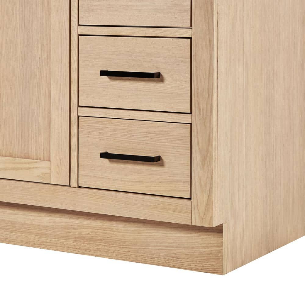 Hepburn 48" Light Brown Oak Bathroom Vanity Base