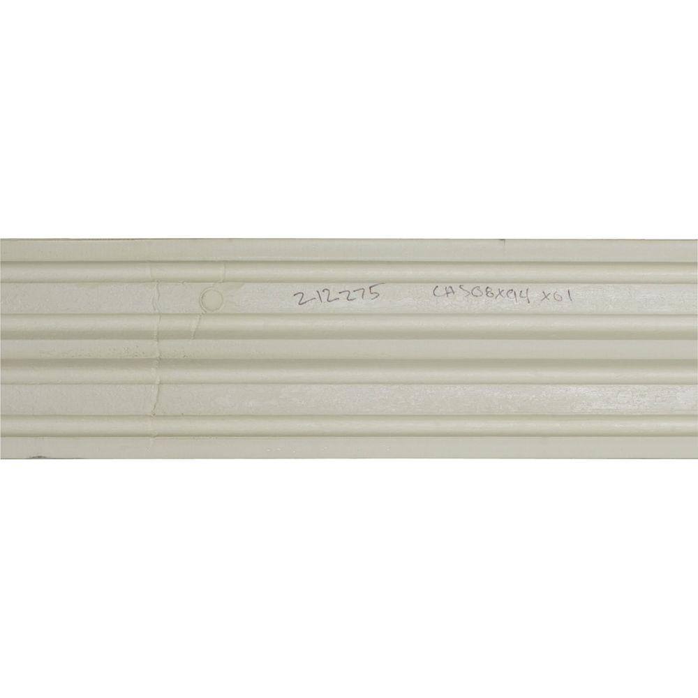 94.5" White Polyurethane Fluted Crown Molding