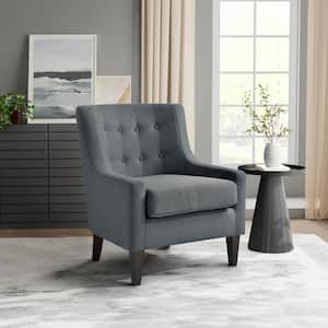 Henley Charcoal Polyester Arm Chair