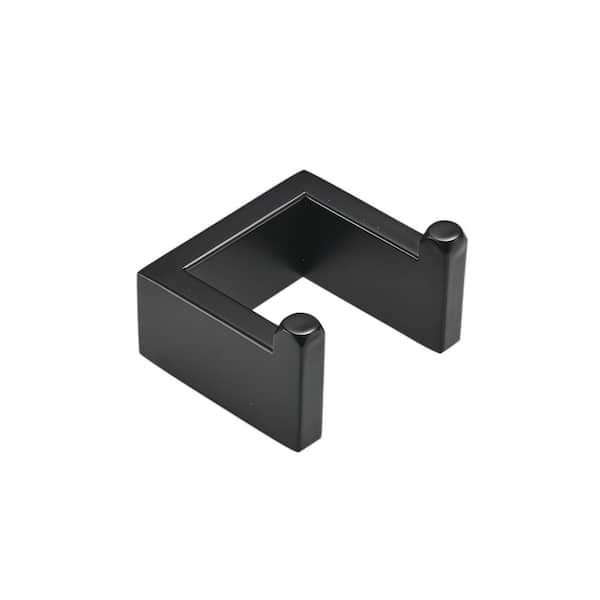 Tahanbath U Shape Stainless Steel Towel Hook Wall Mounted in Matte Black Plated
