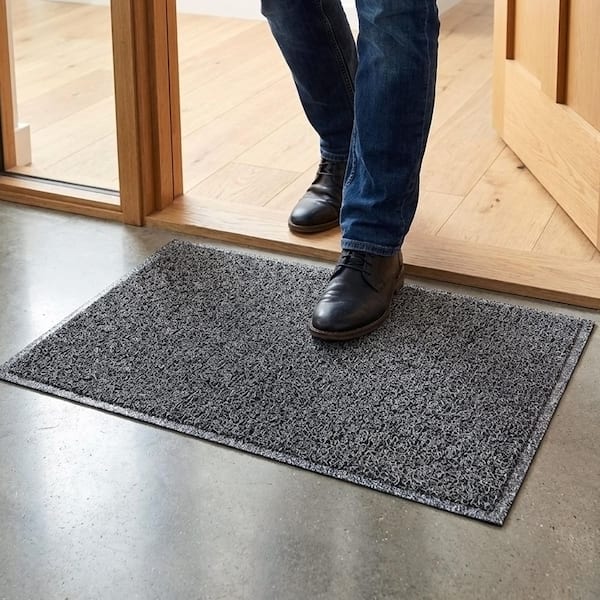 Floortex Doortex Twistermat Indoor Entrance Mat, Black / White