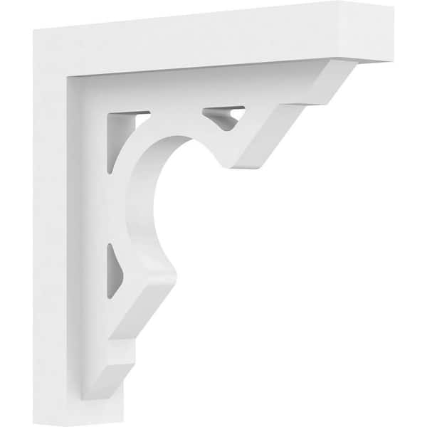 Ekena Millwork 2 in. W x 10 in. H x 10 in. D Standard Sheridan Architectural Grade PVC Bracket