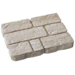 Rockford Stone 15.75 in. x 11.75 in. x 2 in. Cotswold Mist Gray/Tan Concrete Step Stone (112 Pcs / 149 sq. ft. / Pallet)