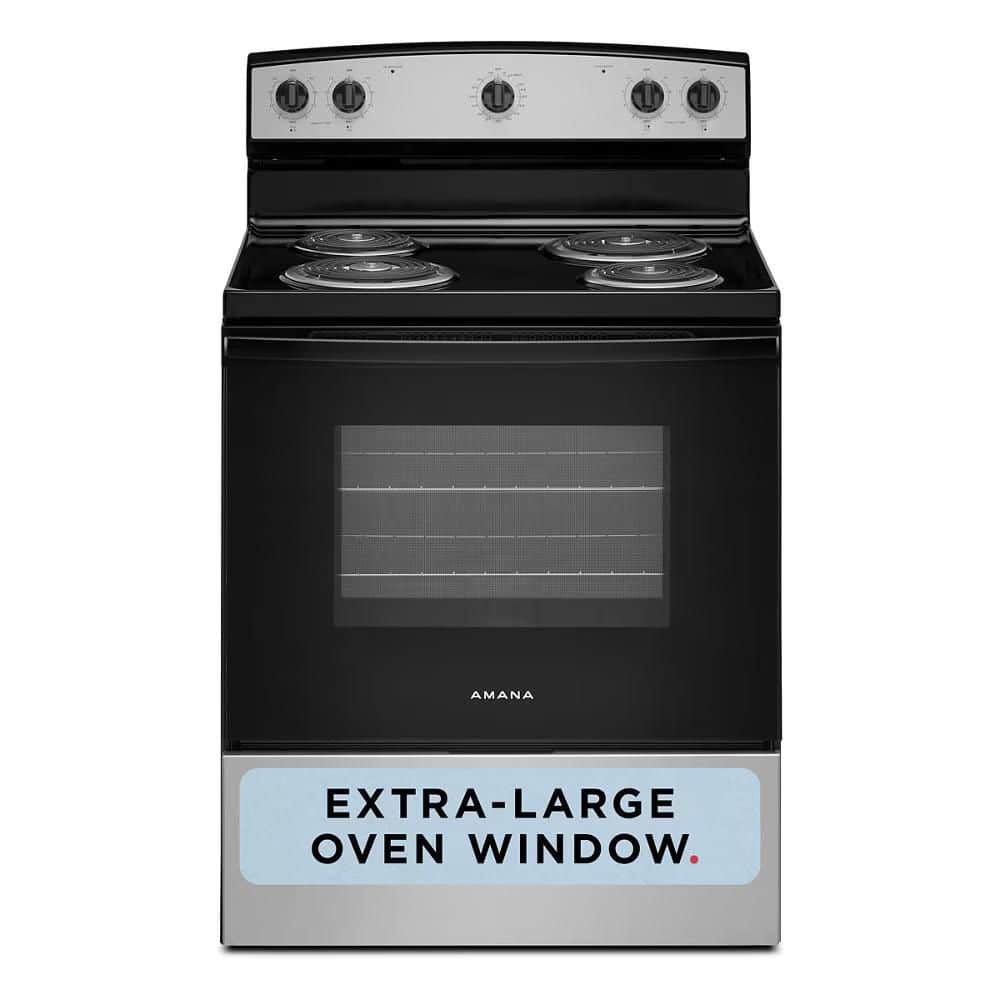 Reviews for Amana 30 in. 4 Elements Freestanding Electric Range in ...
