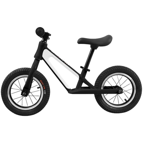 Tunearary Black Balance Bike with Magnesium Alloy Frame 12 in