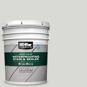 5 gal. #N360-1 Seagull Gray Solid Color Waterproofing Exterior Wood Stain and Sealer