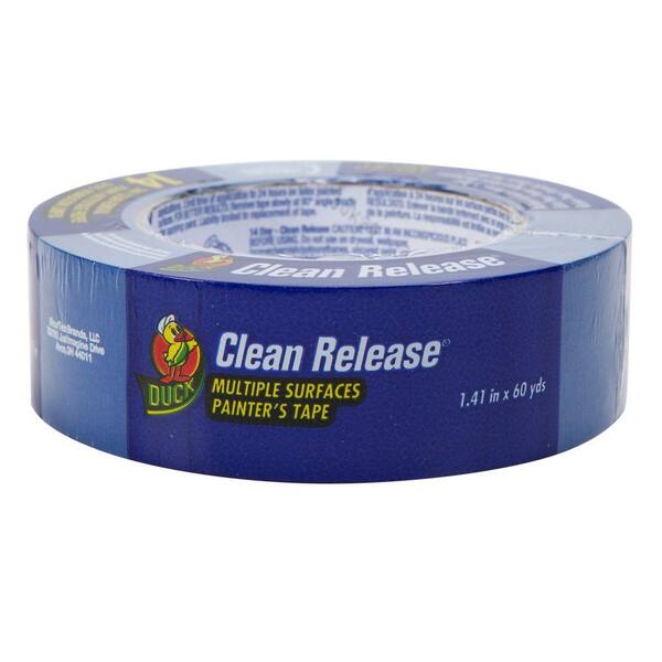 Duck 1.41 in. x 60 yds. Blue Clean Release Masking Tape, (16-Pack)