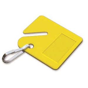 Key Cabinet Tag, Yellow (20 per Pack)