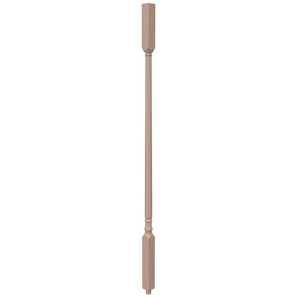 Stair Parts 39 in. x 1-1/4 in. 5141 Unfinished Hemlock Square Top Wood Baluster for Stair Remodel