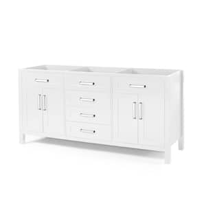 Greysen 72 in. W x 22 in. D Bath Vanity Cabinet Only in White
