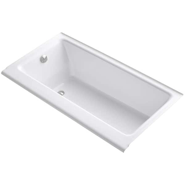 KOHLER Highbridge 5 ft. Left-Hand Drain Soaking Tub in White