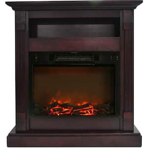 Sienna 34 in. Electric Fireplace in Mahogany