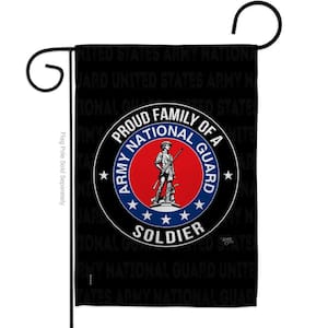 13 in. x 18.5 in. Army Proud Family Soldier National Guard Garden Flag 2-Sided Armed Forces Decorative Vertical Flags