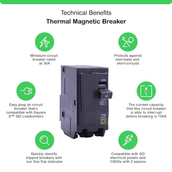 QO 35 Amp 2-Pole Circuit Breaker