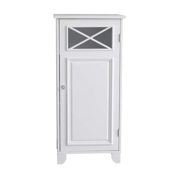 Dawson 15 in. W x 32 in. H x 13 in. D Freestanding Slim Floor Storage Cabinet, White