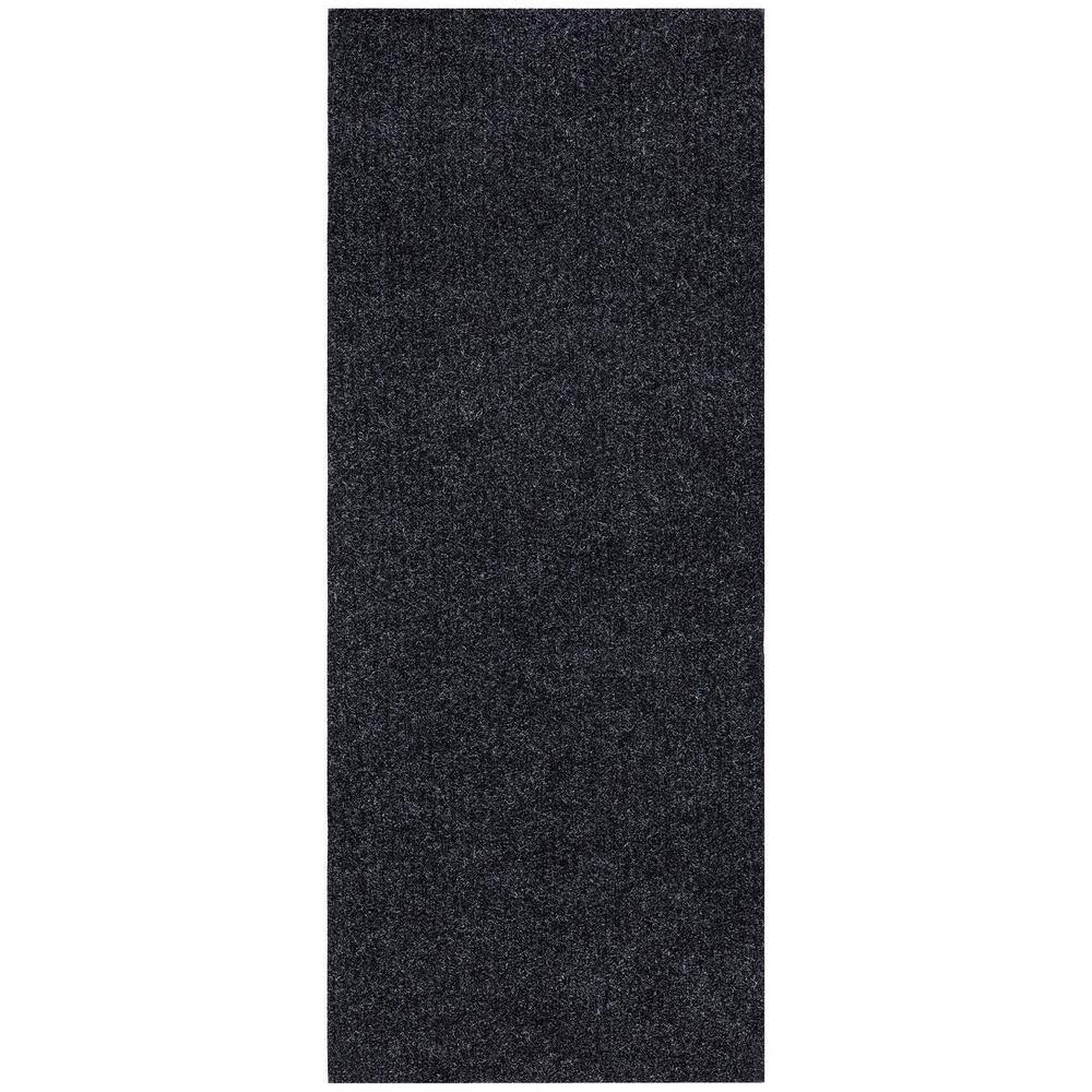 Sweet Home Stores Ribbed Multi Grip High-spike Clear Plastic Runner Rug Carpet Protector Mat, Size: 2'2\ x 10