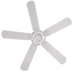 Bridgeport 52 in. Indoor/Outdoor White Ceiling Fan with Remote