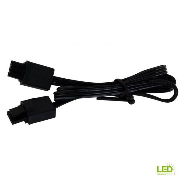 Generation Lighting Ambiance 24 in. 24-Volt 60-Watt Black LED Task Connector Cord