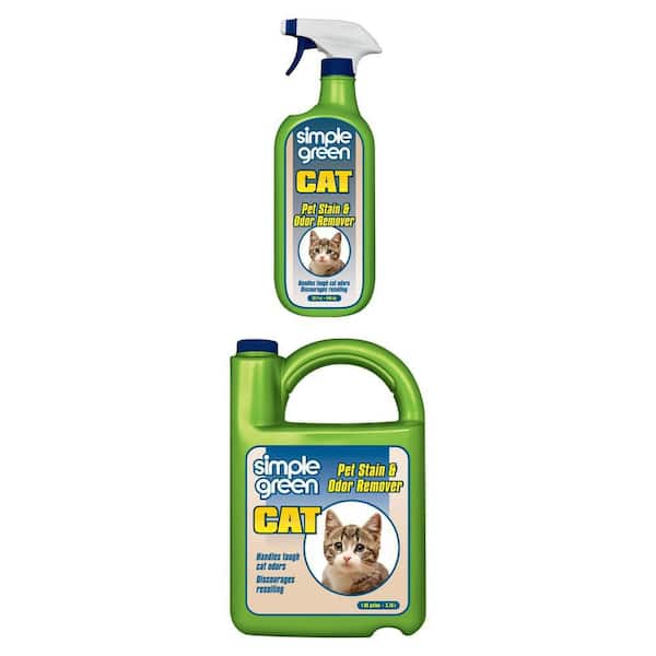 32 oz and 128 oz Cat Pet Stain and Odor Remover Combo