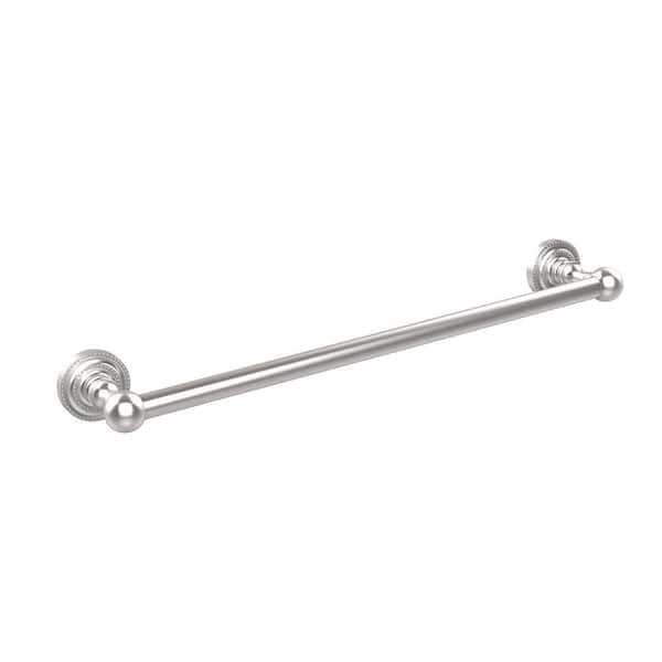 Allied Brass Dottingham Collection 30 in. Towel Bar in Satin Chrome