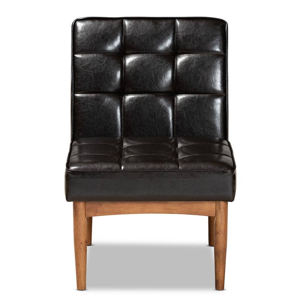 Sanford Dark Brown and Walnut Brown Dining Chair