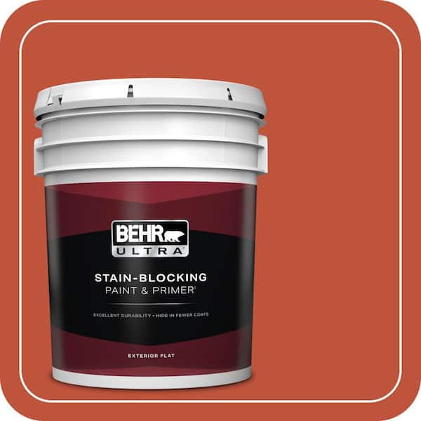 5 gal. #S-G-200 Glowing Firelight Flat Exterior Paint & Primer