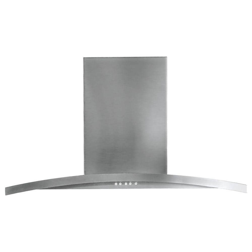 GE Profile Profile 36 in. Designer Range Hood in Stainless Steel, Silver